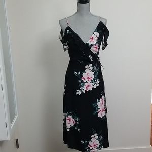 Floral wrap dress